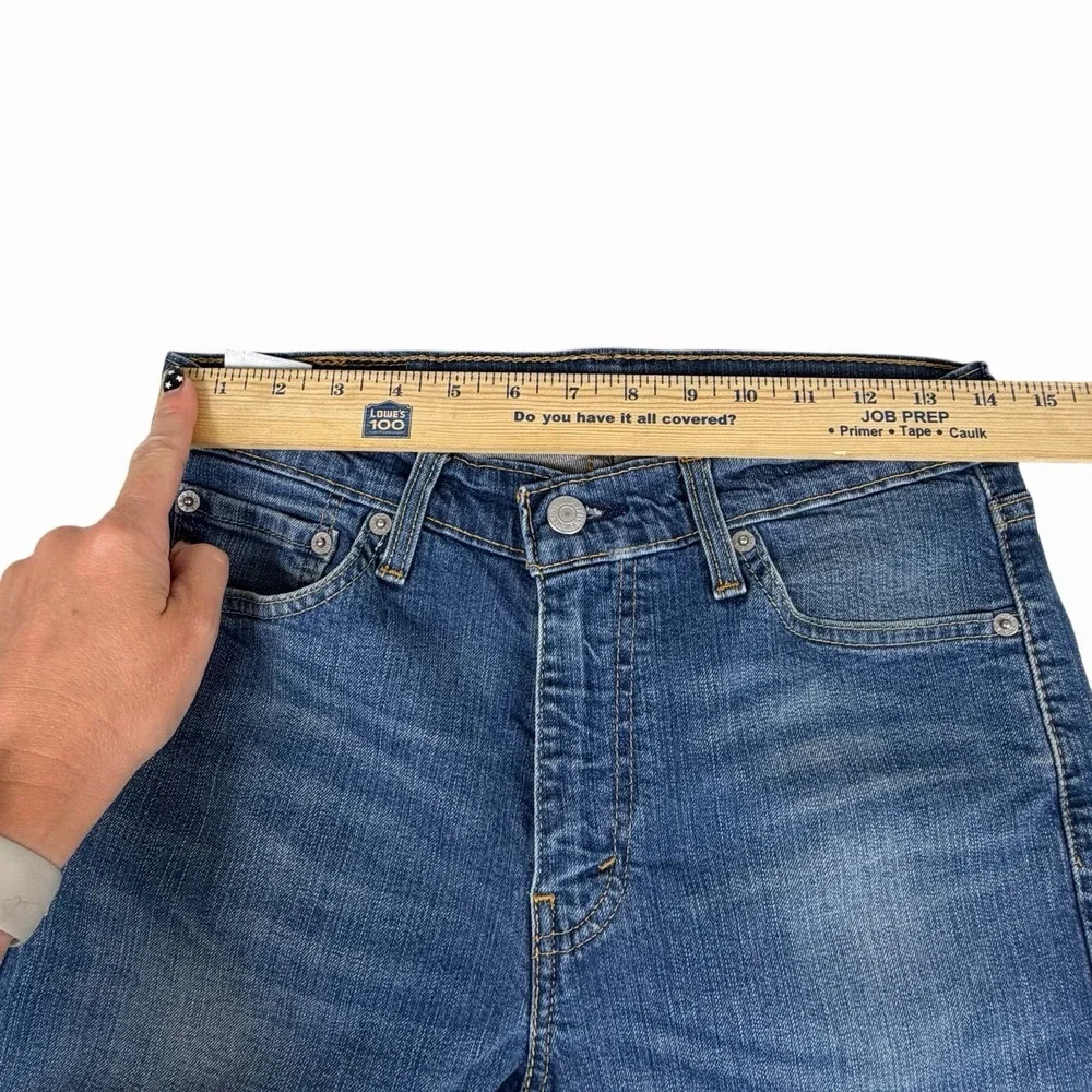 Levis 513 Jeans Size 28x30 Blue Denim Medium Wash Mid Rise Straight Leg Casual‎